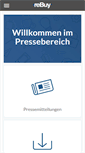 Mobile Screenshot of presse.rebuy.de