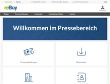 Tablet Screenshot of presse.rebuy.de